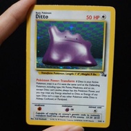 Pokemon Card TCG : Vintage Card: Ditto 3/62 (HOLO) Condition: Moderately Played 100% Original Pokemo