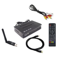 ISDB-T 1080P HD Set Top Box Terrestrial Digital Video Broadcasting TV Receiver with Cable for Brazil/Chile EU Plug