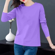 Phụ Nữ Của dài tay T-Shirt Giản Dị Đa Năng Xu Hướng ôm dáng thanh mảnh T-Shirt Cho Phụ Nữ