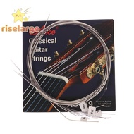 [RiseLargeS] 1Set AC139 Classical Guitar Strings Titanium Nylon Silver Plated Copper Normal/Hard Ten