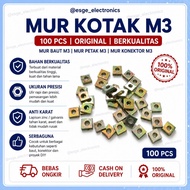 Original M3 SQUARE NUT 100PCS M3 BOLT NUT M3 SQUARE NUT M3 CONNECTOR NUT