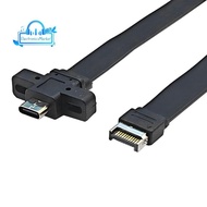 Connectors USB 3.2 Front Panel Extension Cable,GEN2x2 Baffle Cable TYPE-E to Chassis Type-C Front C 