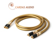 Pair HI Fi RCA Cable Hifi Audio Cardas Hexlink Golden 5-C With Carbon Fiber RCA Plug Connector Cable Audio Cable