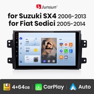 Junsun เครื่องเล่นสเตอริโอวิดีโอ Android12วิทยุติดรถยนต์,วิทยุติดรถยนต์ไร้สาย9นิ้วเสียงสำหรับ Suzuki SX4 2006-2013สำหรับ Fiat Sedici 2005-2014พร้อมบลูทูธ4G WiFi C ระบบนำทางหน้าจอแยก DSP