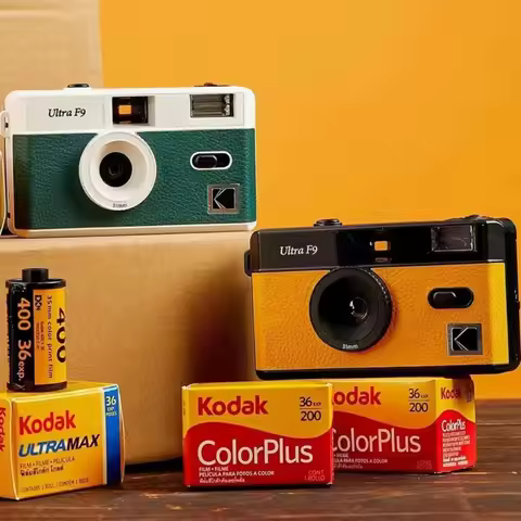 Kodak Ultra F9 Film Camera 35mm Kodak Focus Free Reusable Built in Flash Multiple Colors with Packag