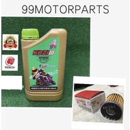 Minyak Hitam Motosikal Kozi Fully Synthetic 10W40 SL /MA (GP8000) Buatan Oleh Idemitsu JAMIN 100% Or