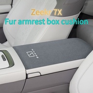 Zeekr7x Central Control Central Suede Armrest Box Cushion Protective Cover
