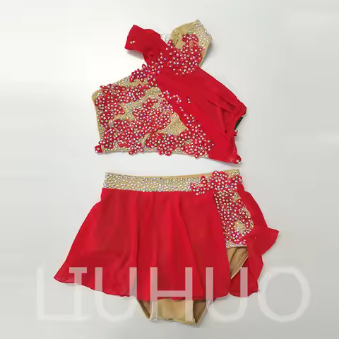 LIUHUO Lyrical Dancing Dress for Performance Color Pole Skirt Factory Customize JC175