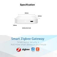 Zigbee Gateway WiFi 2.4 GHz Smart Hub Bridge DC5V 1A รีโมทคอนโทรลไร้สายอัจฉริยะเชื่อมต่อสำหรับ100 +
