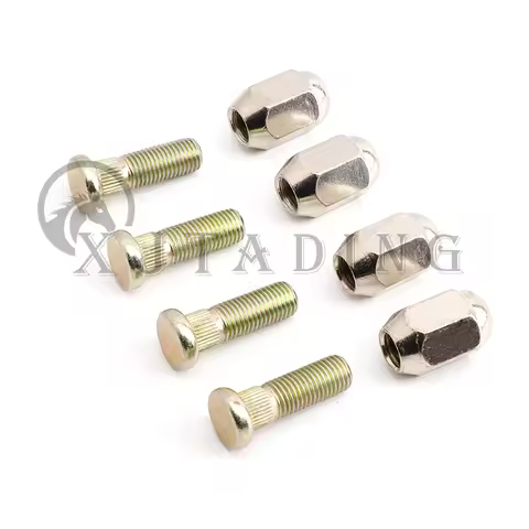 4 Pcs M10x1.25 Hex Nuts 10.9 STEEL Spline Screw kit For ATV Go kart UTV Buggy Quad Dirt Bike Vehicle