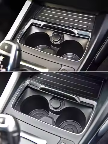Auto Front Center Console Row Water Cup Holder Insert Storage Table For BMW 1 Series F20 2011-2018 C