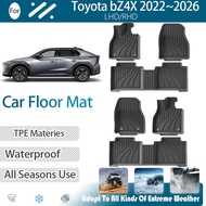 Car Floor Mat For Toyota bZ4X bZ Subaru Solterra EA10 2022~2026 Anti-dirty Foot Cove Left Right Hand