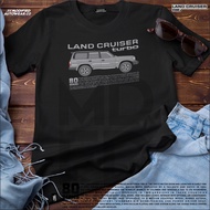 Land cruiser VX80 modified autowear premium Thick Material original landcruiser T-shirt VX80 Turbo