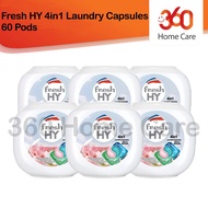 Fresh HY 4in1 Laundry Capsules 60 Pods x 6 Tubs