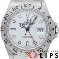 二手勞力士探險家型 II 16570(Y) 不鏽鋼男士腕錶，白色錶盤，拋光處理，2002 年產，成色極佳，附原廠錶盒和保固卡