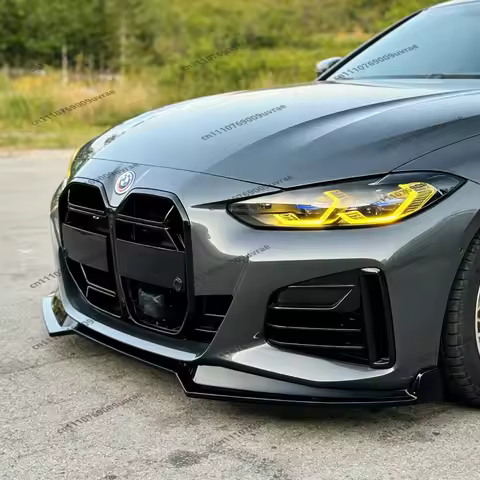 M Performance Style ABS Front Bumper Lip Spoiler Splitter Diffuser For BMW G24 G26 i4 M50 M Sport Gr