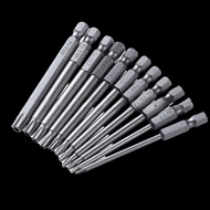 YMIFI 11pcs Screwdriver Bit Set, Tamper Proof S2 Alloy Steel Torx Security Bits, Durable T6-T40 1/4 