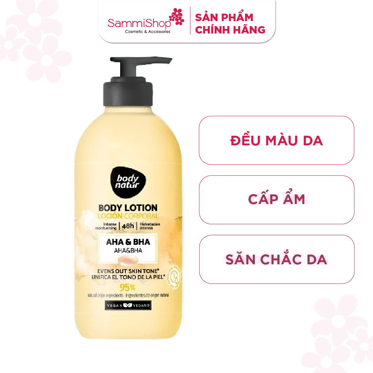 Body Natur Sữa dưỡng thể Body Lotion AHA & BHA