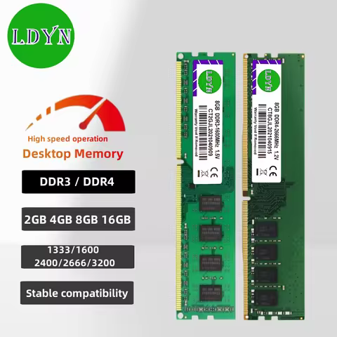 DDR3 DDR4 2G 4GB 8GB 16GB PC3 1333 1600 2133 PC4 2400 2666 3200 DIMM Memory Desktop Memoria RAM 4GB 