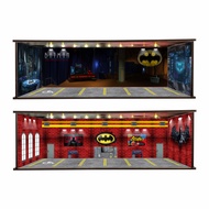 KARIMAKE DIORAMA GARAGE 1/64 GARAGE BATMAN Anime Series WITH LED