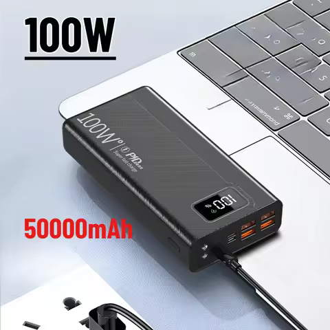 High-capacity 50000mAh Super Fast Charging 100W Power Bank