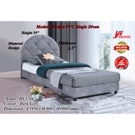 Yi Success Modern Design Velvet Fabric Single Bed Frame / Single Divan / Katil Divan Bujang / Divan 
