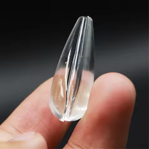 10pcs Clear Bombard Fishing Float Sinking-down Float Acrylic Lead Sinker Flying Bait Long Shot Throw
