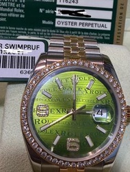 Rolex Oyster Perpetual 鑽石腕錶 rolex 18k 巿場唯一 極度稀有 Daytona not PP AP hermes lv dior 