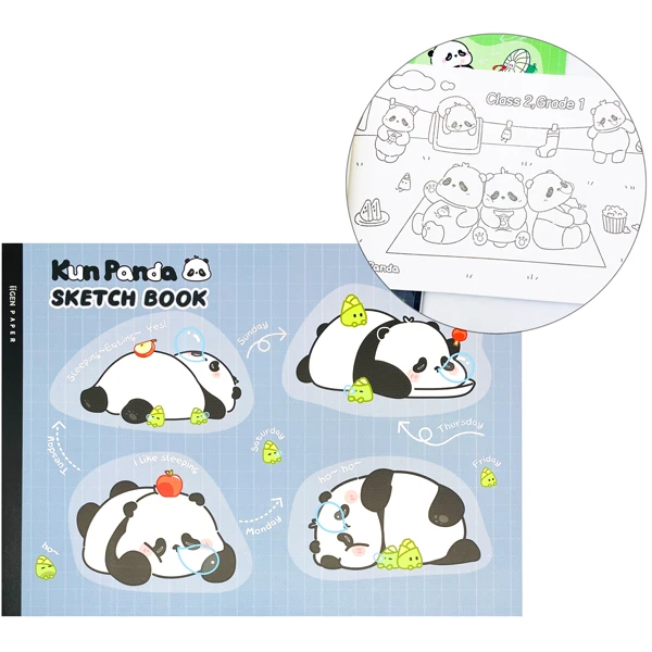Sổ Vẽ Phác Họa Gấu Panda - iiGEN IG2907 - Mẫu 2