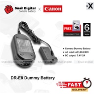 ACK-E8  AC Power Supply Adapter  DR-E8  DC Coupler    LP-E8 Dummy Battery for Canon  camera 550D 650