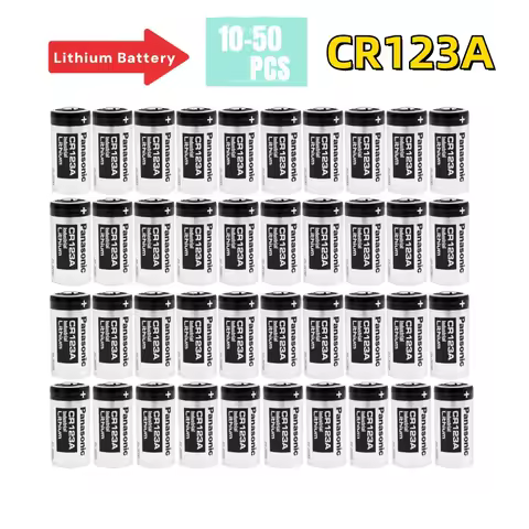 10-50PCS Original Panasonic 123 Lithium 3V Arlo Camera Battery CR123A CR17345 DL123A EL123A 123A