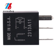 OUREAPH Multi-Purpose Relay, 0.98x0.86x0.59in Black Multi-Function Relay, Replacement 4 Pins ABS Pla