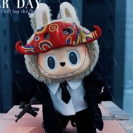 三代娃衣Labubu坐坐派对玩偶公仔西装配饰黑手党阿祖套装9.4 Third generation Labubu doll outfit, party figure, suit accessories