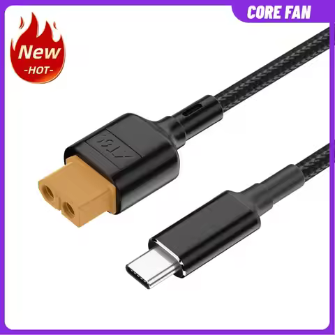 XT60 To Type-C Adapter Line PD2.0 100W 20V 5A Aircraft Model Power Line 50cm/100cm Aircraft Parts fo