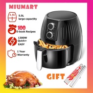 ★MiuMart Air Fryer 5.5L oil free oven household cooker fryers oven fryer home appliances kitchen 空气炸锅烤箱✴