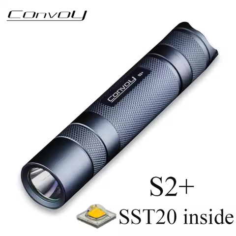 Convoy S2+ SST20 Flashlight Linterna LED 18650 Flash Torch Light Temperature protection Camping Hiki