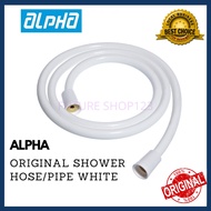 Alpha Water Heater Shower Hose PVC 1.5 Meters White Original