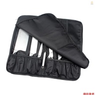 Knife Case, Chef's Knife Roll Bag with Durable Shoulder Strap and Handle, Portable Knife Bag Meat Cl
