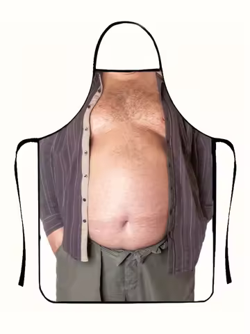 A fashionable men's apron, beer belly party funny apron