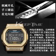 Substitute Casio DW5600 Diamond Metal Case Strap DW5000 5610 Stainless Steel Modified Accessories