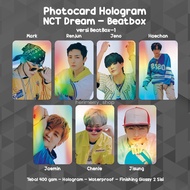 Photocard Hologram NCT DREAM BEATBOX Unofficial - Photo card Premium Kpop Laminasi Glossy