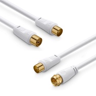 TV RF Coaxial F Antenna Cable Male Plug to RF Male Plug RG59 Cable High Quality