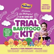 TRIAL KIT FAWWAZ KIT PERCUBAAN BABY FOOD FAWWAZ 12 item