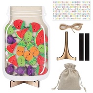 LeLehome Magnetic Reward Jar for Kids, Star Incentive Jar Behavior Chart Reward System for Home Clas