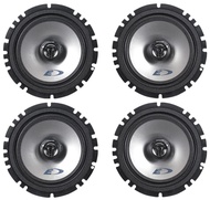 (2) Pairs Alpine SXE-1725S 6.5" 40 Watt RMS 4 Ohm 2-Way Coaxial Car Audio Speakers