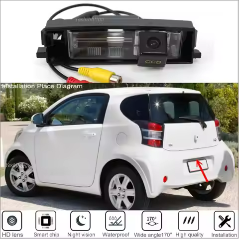 Back Up Parking Camera For Toyota iQ (KGJ10) / Scion iQ Car Rear View Camera HD CCD Night Vision