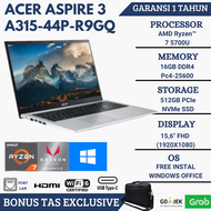 LAPTOP ACER ASPIRE 3 WITH AMD RYZEN 7 RAM 16GB SSD 512GB 15.6"FHD WIFI6 WINDOWS 11
