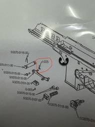 KWA KSC BERETTA貝瑞塔 PMX # I-025 後定桿插銷E扣