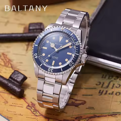Baltany 39MM Dive Watch Man S3043 Sapphire Crystal 20Bar Waterproof Stainless Steel Bracelect NH38 A