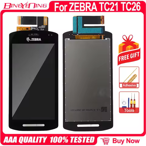 For ZEBRA TC21 TC26 TC210K TC210 TC260 TC26BK LCD Display Touch Screen Digitizer Assembly 100% New L